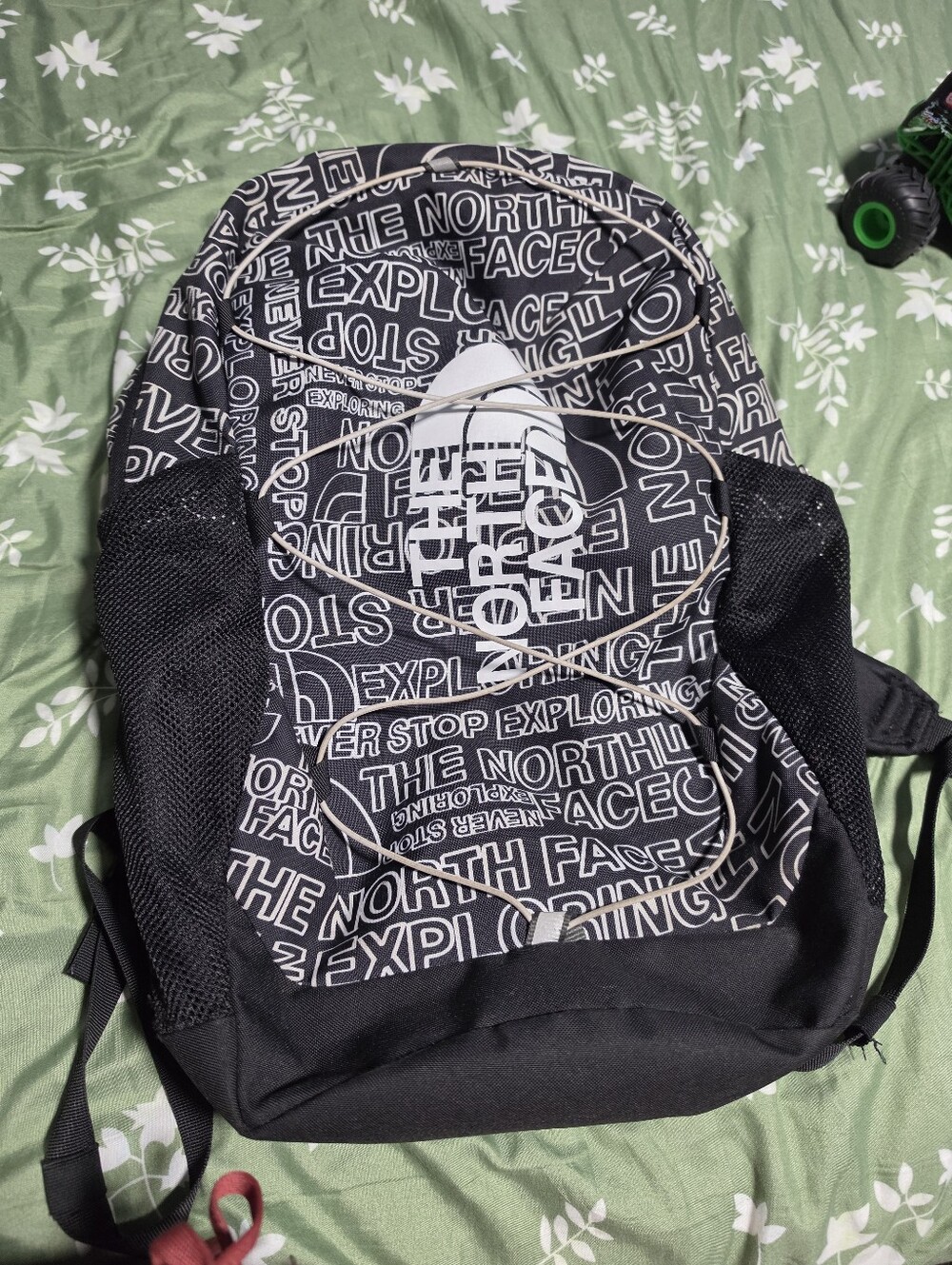 The North Face Black Logo-Print Daypack